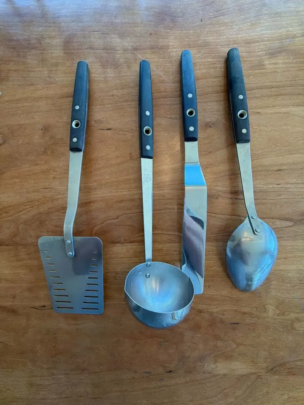 Vintage Flint Stainless USA Kitchen Utensil Set - 4 Piece